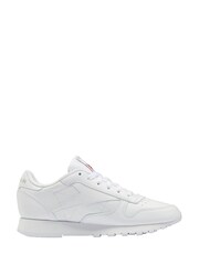 Белый - Женские классические кожаные кроссовки Reebok - Изображение 2 из 10