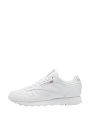 Белый - Женские классические кожаные кроссовки Reebok - Изображение 3 из 10