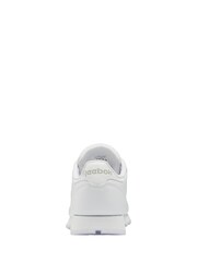 Белый - Женские классические кожаные кроссовки Reebok - Изображение 4 из 10