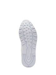 Белый - Женские классические кожаные кроссовки Reebok - Изображение 7 из 10