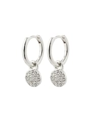 PILGRIM Silver Chayenne Hoop Pendant Earrings - Image 2 of 2