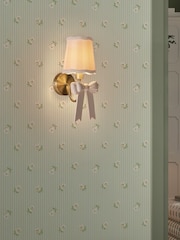 Cath Kidston Sage Rose Spaced Stripe 10M Wallpaper - Image 1 of 5