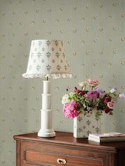 Cath Kidston Sage Rose Spaced Stripe 10M Wallpaper - Image 5 of 5