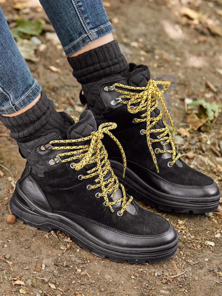 Black Next Active Sports Waterproof Signature Lace-Up Walking Boots - Image 1 of 8