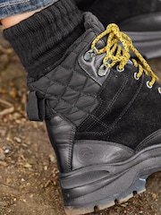 Black Next Active Sports Waterproof Signature Lace-Up Walking Boots - Image 4 of 8