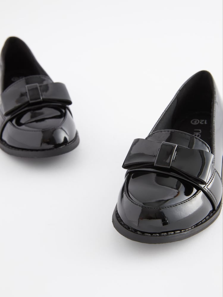 Brevet noir - Mocassins d'écolier à nœud - Image 3 of 6