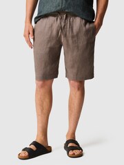 Rodd & Gunn Brown Linen 9" Resort Shorts - Image 1 of 5