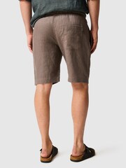 Rodd & Gunn Brown Linen 9" Resort Shorts - Image 3 of 5