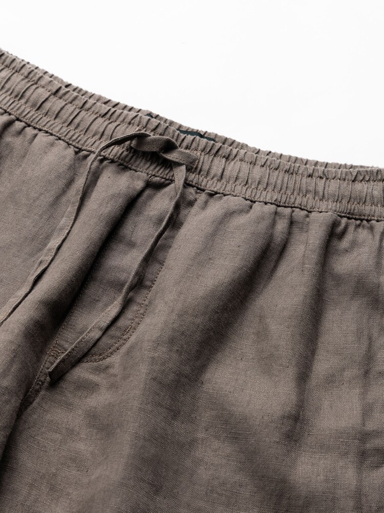 Rodd & Gunn Brown Linen 9" Resort Shorts - Image 5 of 5