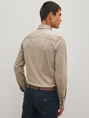 Neutral Brown Motionflex Knitted Shirt - Image 2 of 8