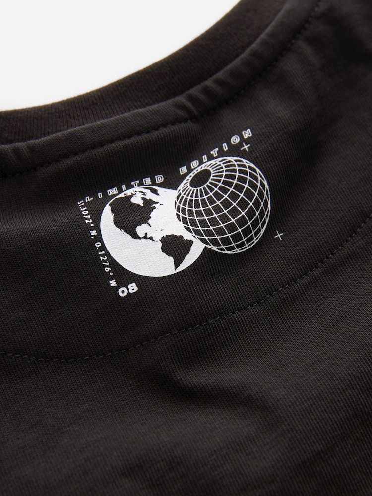 Baker by Ted Baker Dinosaur Black T-Shirt - Image 10 of 10