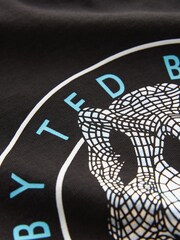 Baker by Ted Baker Dinosaur Black T-Shirt - Image 8 of 10