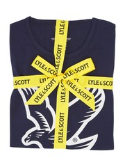 Lyle & Scott Blue Klaus T-Shirt And Shorts Set - Image 3 of 3