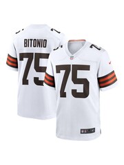 Fanatics Cleveland Browns Game Road White Jersey - Joel Bitonio Youth - Image 1 of 3