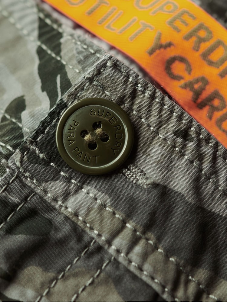 Superdry Grey Utility Parachute 100% Cotton Skirt - Image 8 of 10