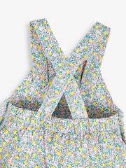JoJo Maman Bébé Lemon Ditsy Print Culotte Dungarees - Image 5 of 5