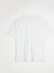 River Island White 100% Cotton Big & Tall Regular Fit T-Shirt - Image 5 of 5