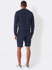 Crew Clothing Blue Crossed Oars Sweat Shorts - Image 2 of 4