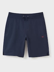 Crew Clothing Blue Crossed Oars Sweat Shorts - Image 4 of 4