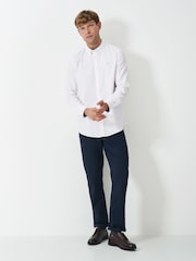 Crew Clothing White Classic Fit 100% Cotton Oxford Shirt - Image 2 of 5