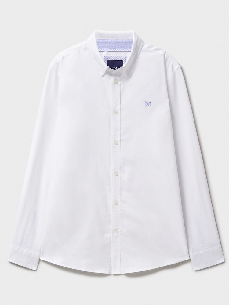 Белый - Классические рубашки классического кроя с 100хлопками Crew Clothing - Изображение 5 из 5 Белый - Классические рубашки классического кроя с 100хлопками Crew Clothing - Изображение 5 из 5