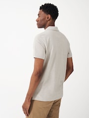 Crew Clothing Grey Plain 100% Cotton Classic Polo Shirt - Image 2 of 5