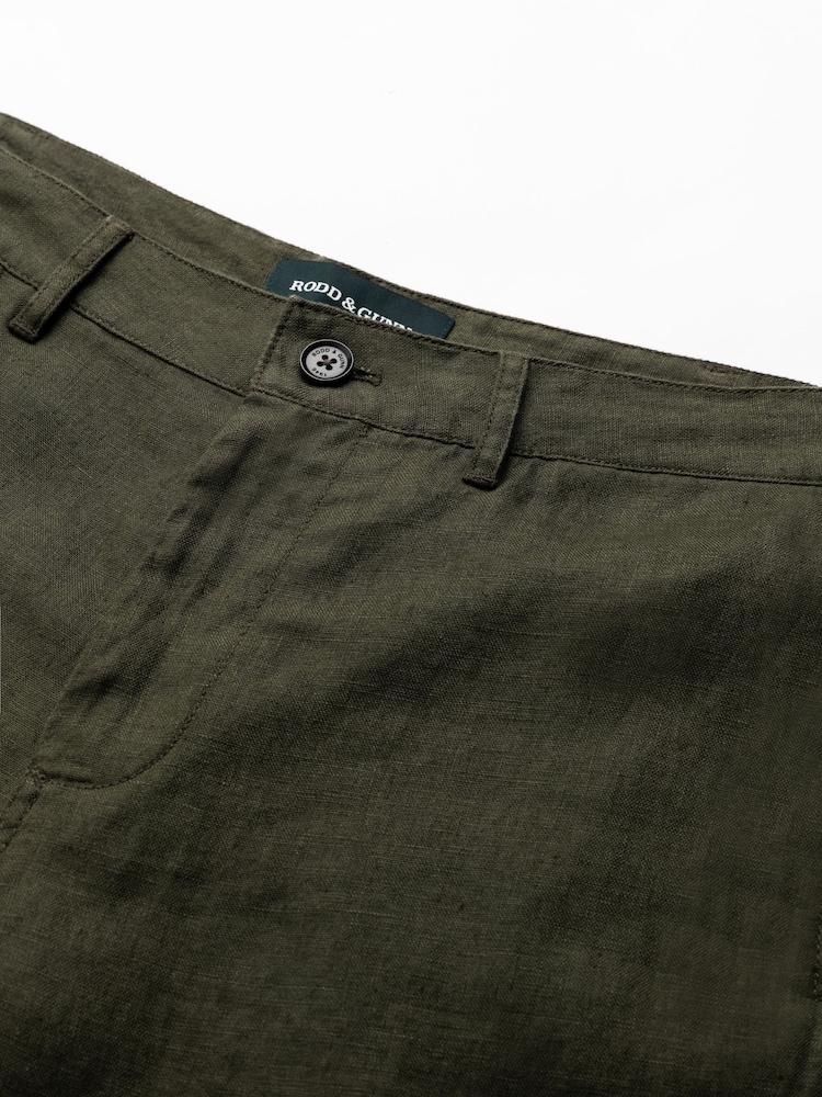 Rodd & Gunn Green Longbeach Shorts - Image 5 of 5