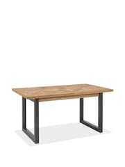 Bentley Designs Rustic Oak Peppercorn Indus 4 to 6 Seater Extending Dining Table - Image 6 of 6