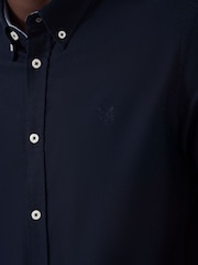 Crew Clothing Blue Slim Fit 100% Cotton Oxford Shirt - Image 5 of 5