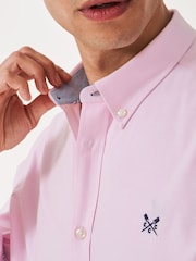 Crew Clothing Pink Classic Fit 100% Cotton Oxford Shirt - Image 4 of 5