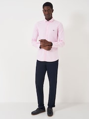 Crew Clothing Pink Slim Fit 100% Cotton Oxford Shirt - Image 3 of 5