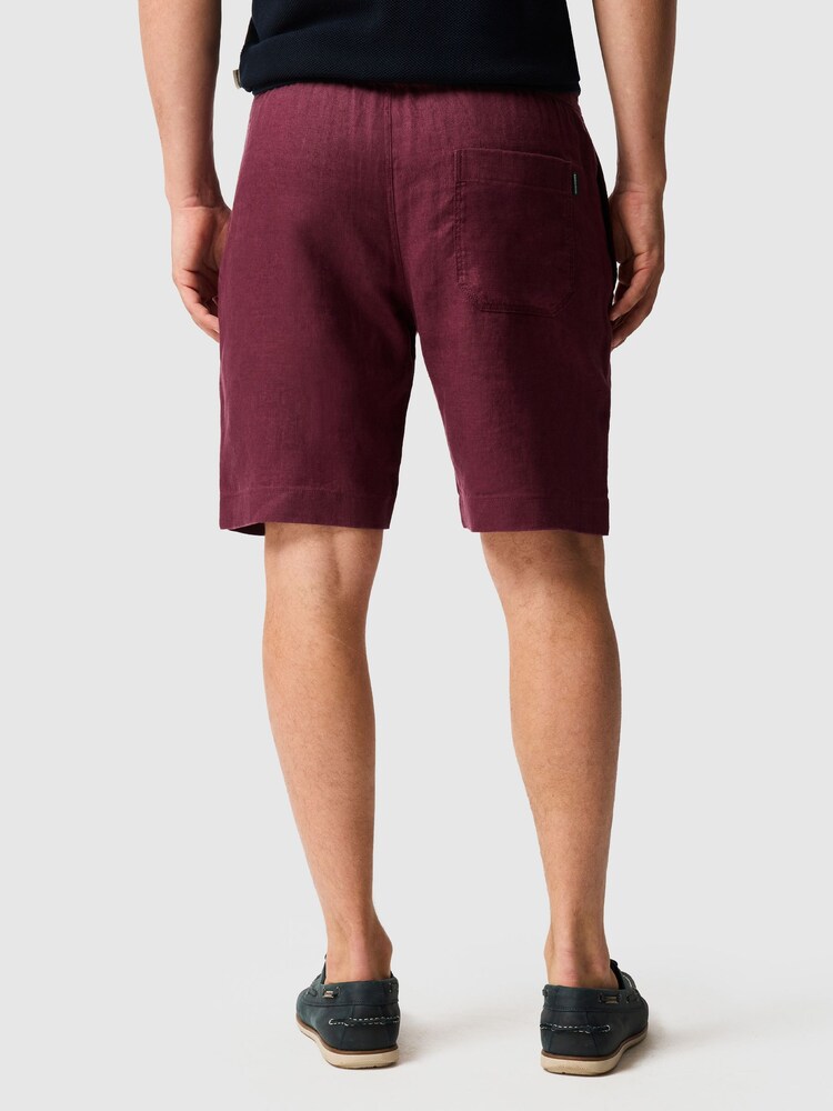 Rodd & Gunn Red Linen 9" Resort Shorts - Image 2 of 4