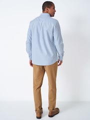 Crew Clothing Blue Classic Fit 100% Cotton Oxford Shirt - Image 2 of 4