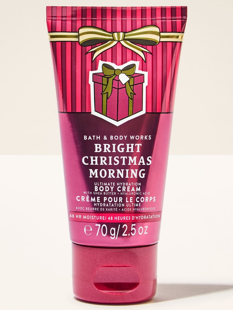 Bath & Body Works Bright Christmas Morning Travel Size Ultimate Hydration Body Cream 70g - Image 1 of 4 Bath & Body Works Bright Christmas Morning Travel Size Ultimate Hydration Body Cream 70g - Image 1 of 4