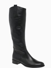 Gabor Brook Black Leather Knee Length Fashion Boots - Image 2 of 5