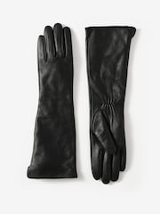 Mint Velvet Black Leather Long Gloves - Image 2 of 4