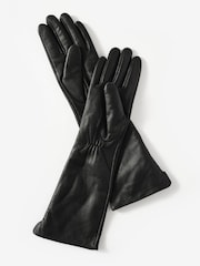 Mint Velvet Black Leather Long Gloves - Image 3 of 4