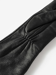 Mint Velvet Black Leather Long Gloves - Image 4 of 4