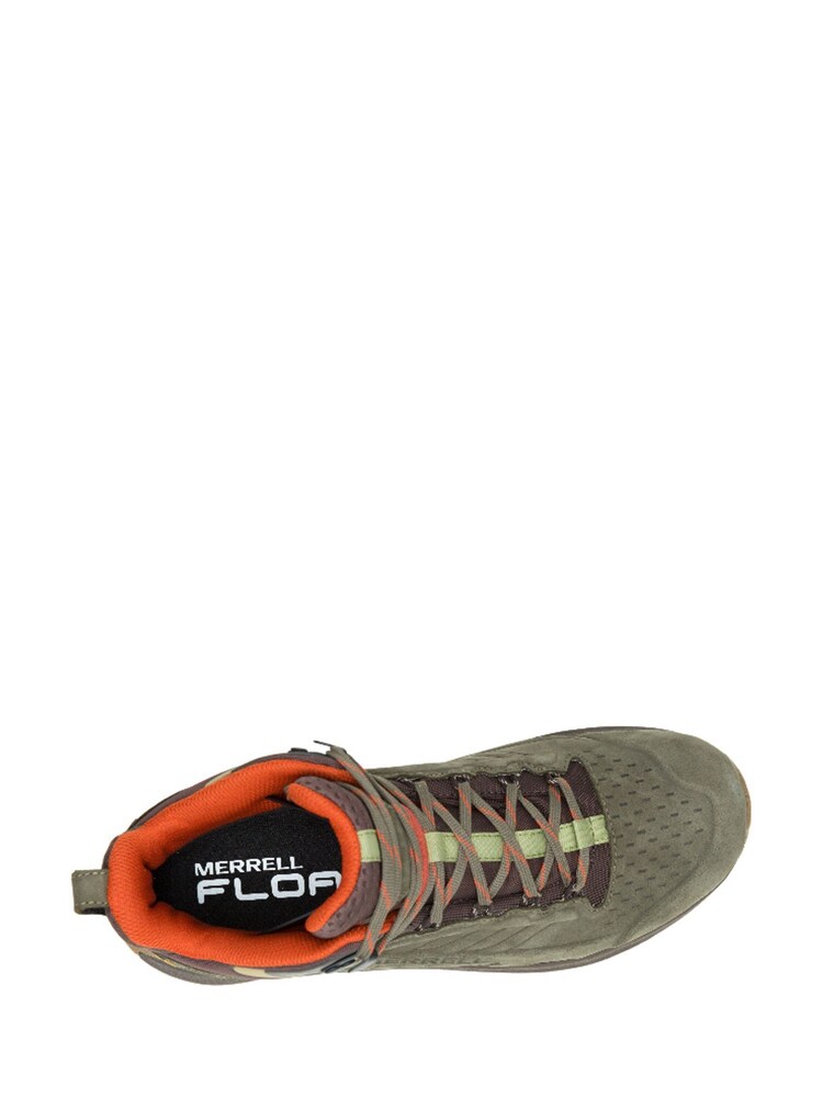 Buy Merrell Green Moab Speed Leather Mid Waterproof Trainers