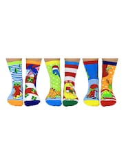 United Odd Socks Black Christmas Santa Saurus Socks - Image 2 of 10