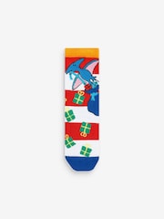 United Odd Socks Black Christmas Santa Saurus Socks - Image 5 of 10