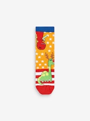 United Odd Socks Black Christmas Santa Saurus Socks - Image 9 of 10