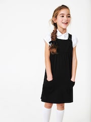Black Jersey Stretch Pinafore School Dress (3-14yrs) - Image 2 of 6