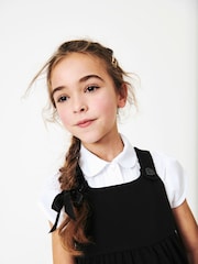 Black Jersey Stretch Pinafore School Dress (3-14yrs) - Image 3 of 6