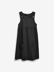 Black Jersey Stretch Pinafore School Dress (3-14yrs) - Image 4 of 6
