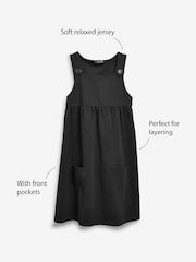 Black Jersey Stretch Pinafore School Dress (3-14yrs) - Image 6 of 6