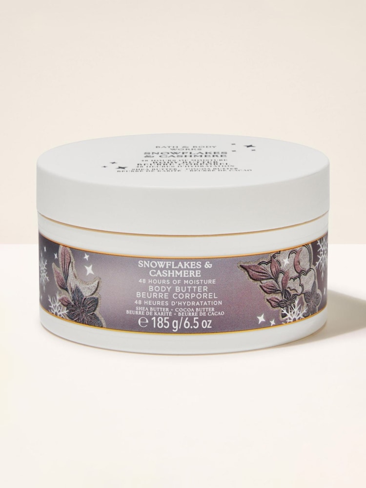Bath & Body Works Snowflakes and Cashmere Body Butter 226g - Image 1 of 2 Bath & Body Works Snowflakes and Cashmere Body Butter 226g - Image 1 of 2