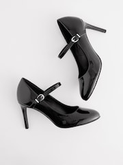 črna - Čevlji Mary Jane z visoko peto in okroglim koleščkom Forever Comfort - Slika 3 iz 9