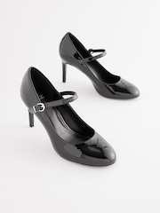črna - Čevlji Mary Jane z visoko peto in okroglim koleščkom Forever Comfort - Slika 4 iz 9
