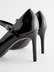 črna - Čevlji Mary Jane z visoko peto in okroglim koleščkom Forever Comfort - Slika 6 iz 9